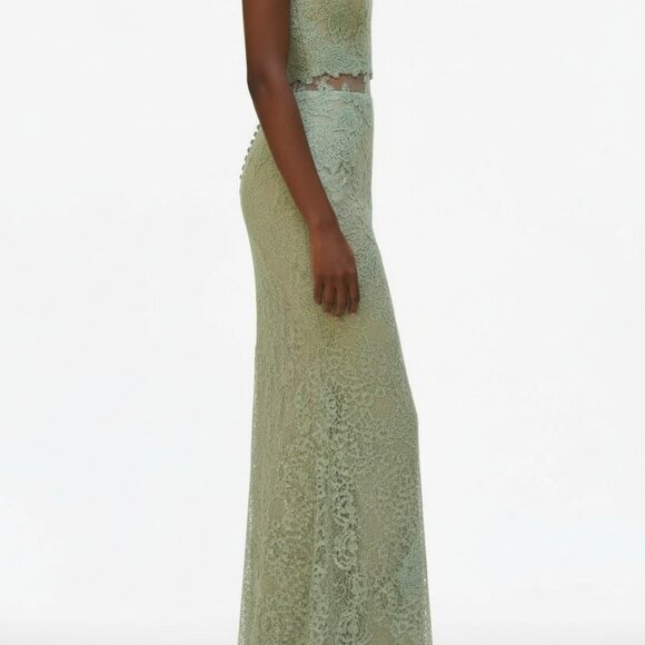 Cinderella Divine Mint Green Maxi Long Evening Dress Prom Wedding Party Size 6 - Picture 6 of 12